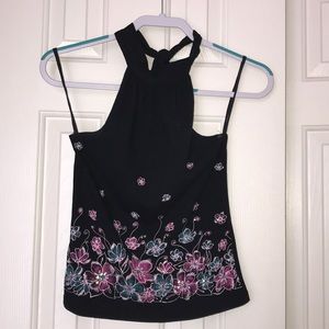 Cesem Floral Halter Top